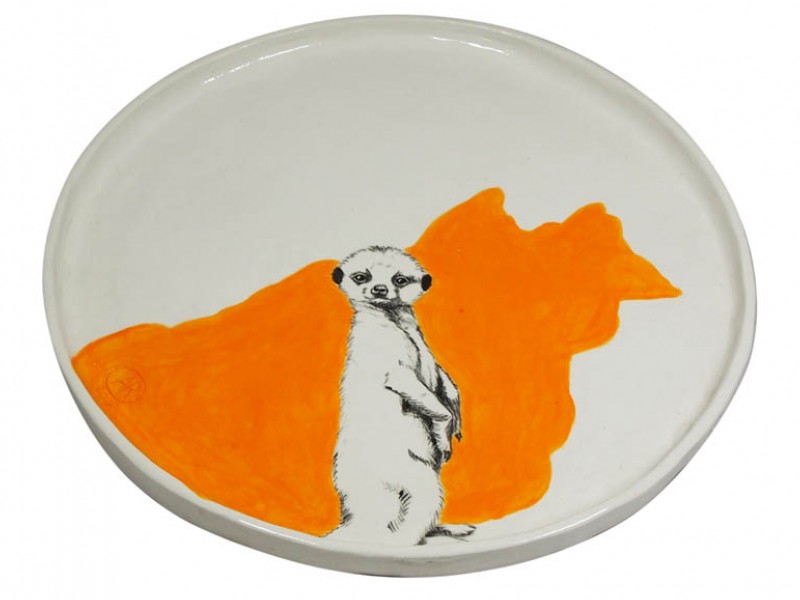 Ceramic Meerkat Platter Ceramic Meerkat Platter